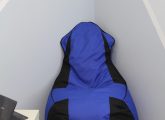 Кресло-мешок Геймерское сине-черное 120*90