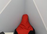 Кресло-мешок Груша красно-черное 120*90