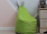 Велюровое зеленое Кресло-мешок 80*55