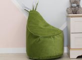 Велюровое зеленое Кресло-мешок 80*55